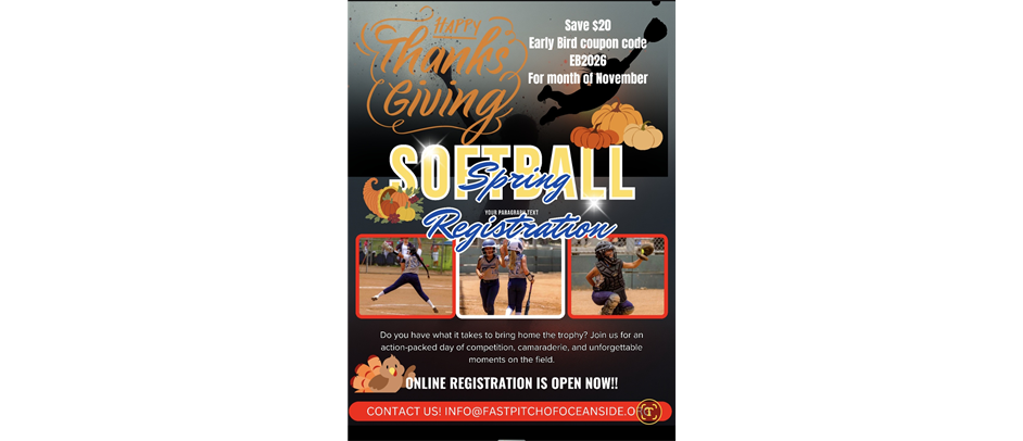 Online 2026  Spring Registration 