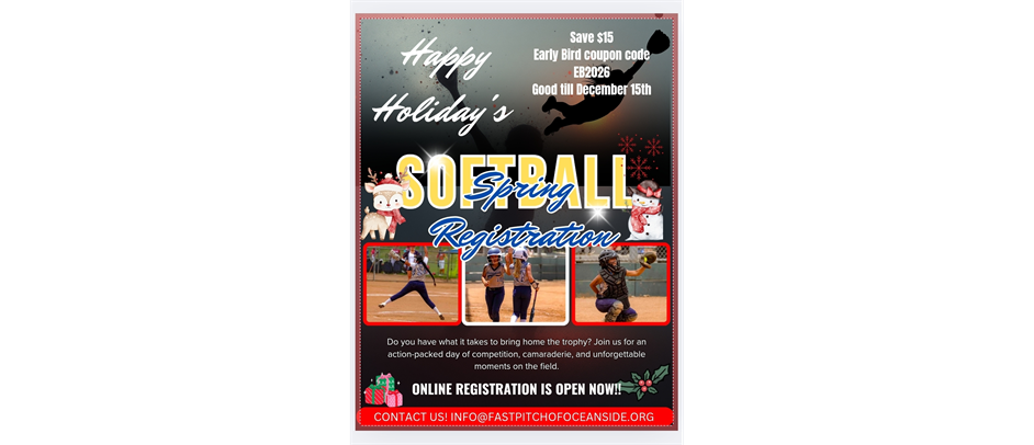 Online 2026  Spring Registration 